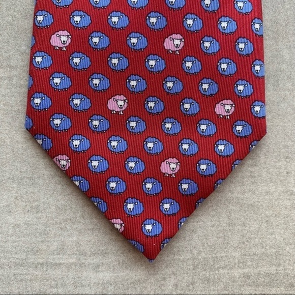 Thomas Pink “Sheep” Recent Silk Tie - Picture 4 of 6